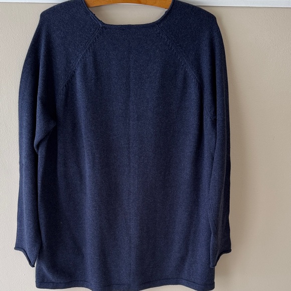Pure Jill Navy Blue Long Sleeve Sweater - Picture 5 of 7